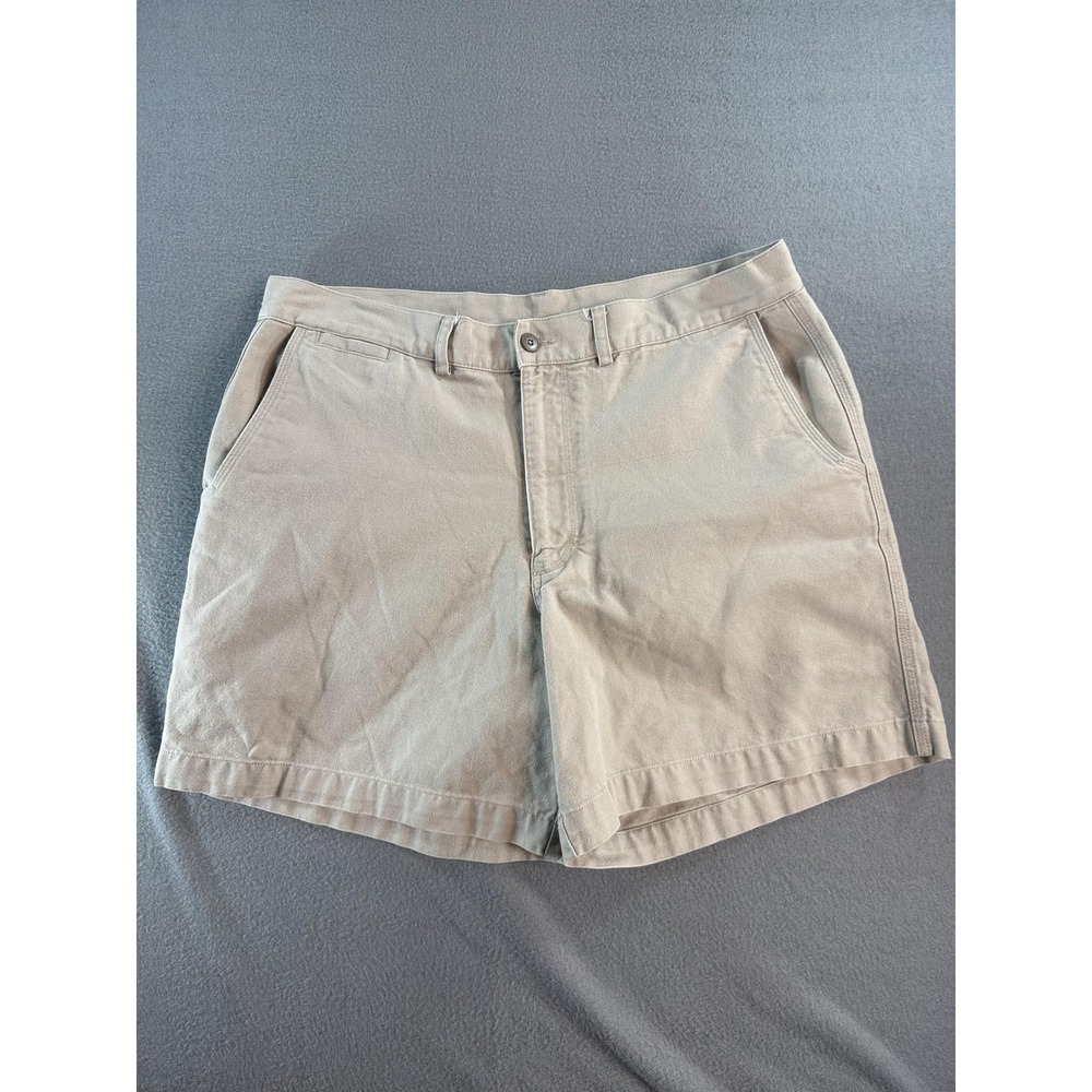 Patagonia Shorts Mens 38 Beige Chino Canvas 7 Inseam Casual Outdoor Summer